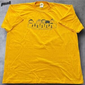 Vintage Footsteps Christian Child Development Center Shirt Mens 2XL 90s Tee